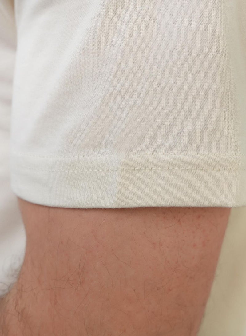 GIORDANO Men's Slim Fit Cotton Jersey Message Print Tee - Image 4